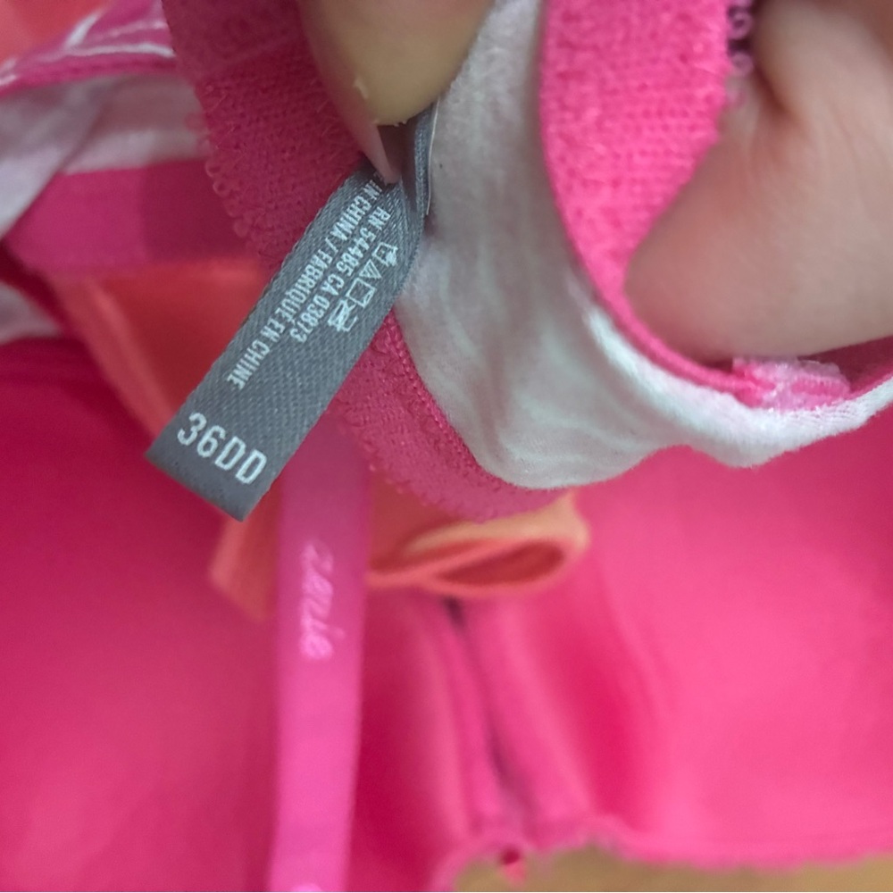 aerie Pink & Coral Lace and Striped Push-Up Bras - Picture 5 of 6